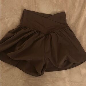 Aerie cross waist workout shorts